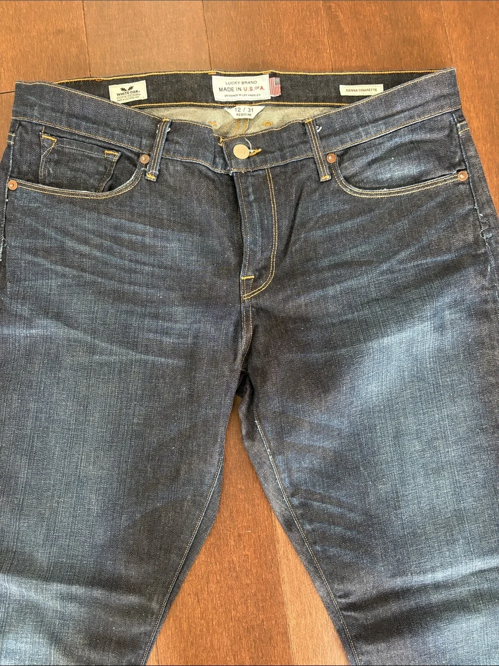 Lucky Brand Women’s Sienna Cigarette Dark Blue Jeans